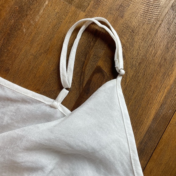 White Wrap Dress - Picture 2 of 5